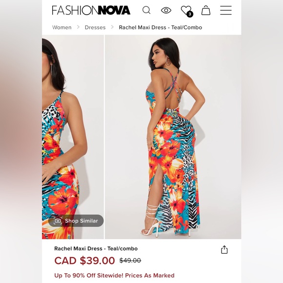 Beautiful maxi dress SMALL NWT fashion Nova - Picture 2 of 2